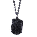 Black elephant necklace nz