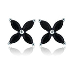Black flower earrings nz