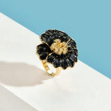 Black flower ring nz