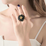 Black flower ring nz