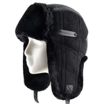 Black leather ushanka nz