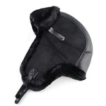 Black leather ushanka nz