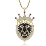 Black lion necklace men nz