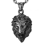 Black lion pendant Small head nz