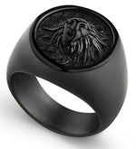 Black lion ring 57 mm nz