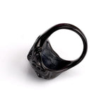 Black lion ring Stainless Steel nz