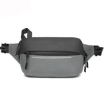 Black men’s bum bag Light grey nz