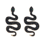 Black Pearl Snake Earrings nz
