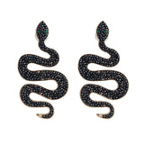 Black Pearl Snake Earrings nz