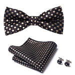 Black polka dot bow tie nz