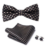 Black polka dot bow tie nz