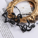 Black Snake Drop Earrings nz