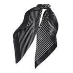 Black striped hair scarf nz