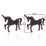 Black unicorn earrings nz