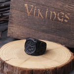 Black Vegvisir ring nz