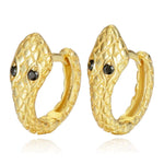 Black zirconia snake earrings nz