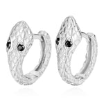 Black zirconia snake earrings nz