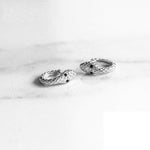 Black zirconia snake earrings nz