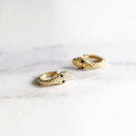 Black zirconia snake earrings nz
