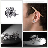 Blackbeard skull earrings Silver nz