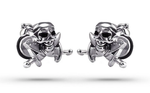 Blackbeard skull earrings Silver nz
