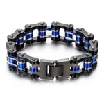 Blue and black chain bracelet nz