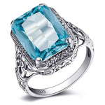 Blue aquamarine ring nz