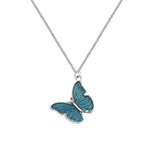 Blue butterfly necklace nz