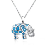 Blue elephant necklace nz