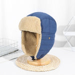 Blue faux fur Russian hat nz