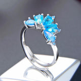 Blue flower ring nz
