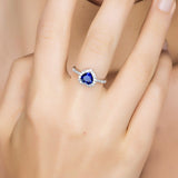 Blue heart ring nz