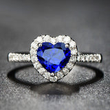 Blue heart ring nz