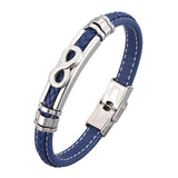 Blue infinity bracelet / 16.5 cm nz