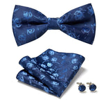 Blue patterned bow tie nz