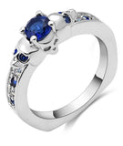 Blue skull ring 52 mm nz