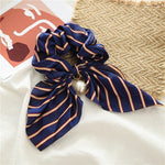 Blue striped hair tie nz