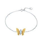 Blue topaz butterfly bracelet nz