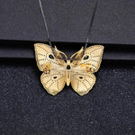 Blue topaz butterfly necklace nz