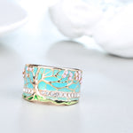 Blue Tree of Life Ring nz