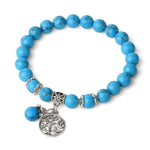 Blue Turquoise Tree of Life Bracelet nz