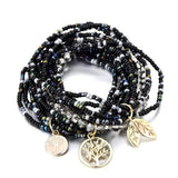 Bohemian black tree of life bracelet nz