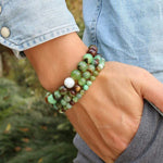 Bohemian jade bracelet nz