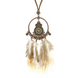 Boho Dreamcatcher Necklace nz