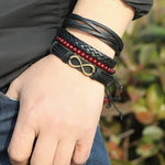 Boho Infinity Bracelet Black nz