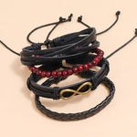 Boho Infinity Bracelet Black nz
