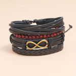 Boho Infinity Bracelet Black nz