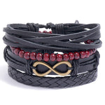 Boho Infinity Bracelet Black nz