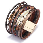 Boho leather bracelet One size fits all nz
