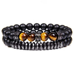 Boho Onyx Bracelet Black / 17 cm nz